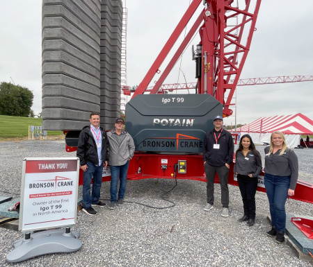 Bronson Crane takes North America’s first Potain Igo T 99 self-erecting crane - анонс