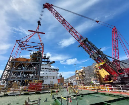 Mammoet’s FOCUS30 used to outfit the world’s largest diamond recovery vessel - анонс