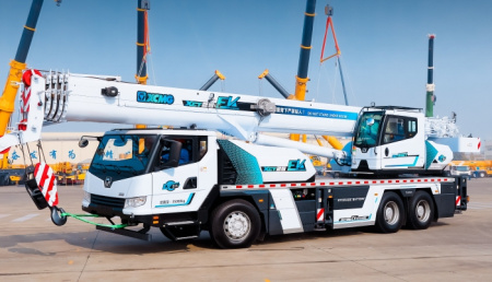 XCMG launches the world's first plug-in double drive hybrid crane - анонс